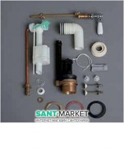 Механизм двойного слива SIMAS Lante D24CR с фронтальной ручкой для бачка  хром LA09B