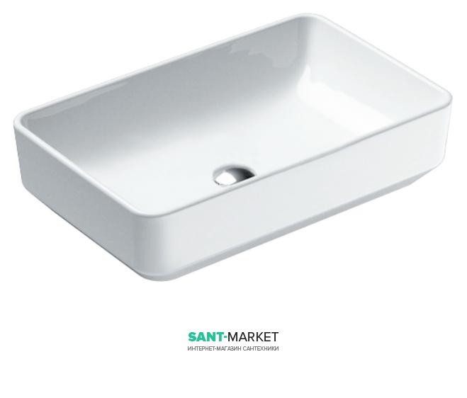 Раковина для ванной настольная Catalano Green 60х38 см без отверстий под смеситель белая  160AGR00