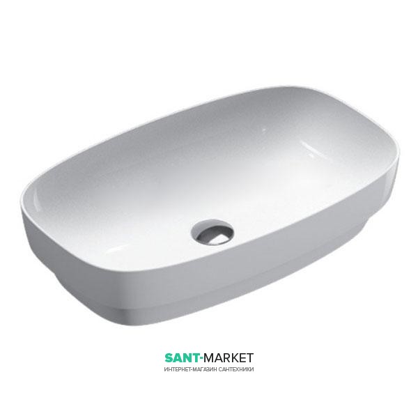 Раковина для ванної настільна або полувстраіваемие Catalano Green LUX 60х38 см без відп. під змішувач біла 160AGRLX00