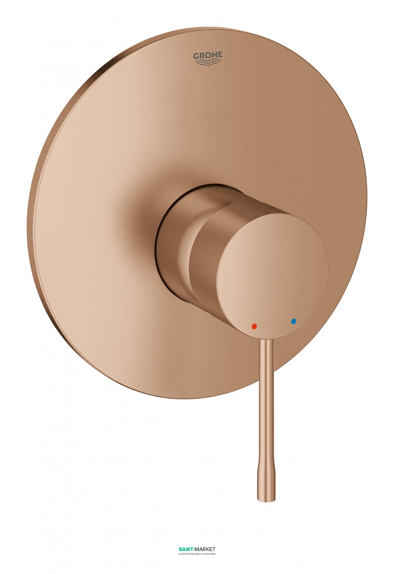 Смеситель для душа скрытого монтажа Grohe коллекция Essence матовый теплый закат 19286DL1