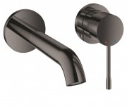 Смеситель для раковины однорычажный настенный Grohe коллекция Essence графит 19408A01