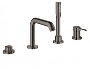 Смеситель однорычажный на борт ванны с душем Grohe коллекция Essence графит 19578A01