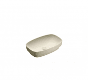 Раковина для ванної настільна або полувстраіваемие Catalano Green LUX 60х38 см без відп. під змішувач сіра матова 160AGRLXGS