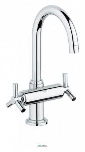 Смеситель для раковины двухвентильный с донным клапаном скрытый Grohe Atrio хром 21019000
