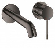 Смеситель для раковины однорычажный настенный Grohe коллекция Essence графит 19408A01