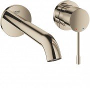 Смеситель для раковины однорычажный настенный Grohe коллекция Essence полированный никель 19408BE1