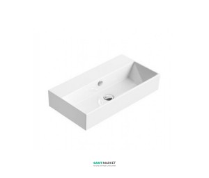 Раковина для ванной подвесная Catalano Premium 55х37 см без отв. под смеситель белая 155VP00