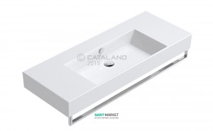 Раковина для ванной подвесная Catalano Premium 120х47 см без отв. под смеситель белая 112VPUP00