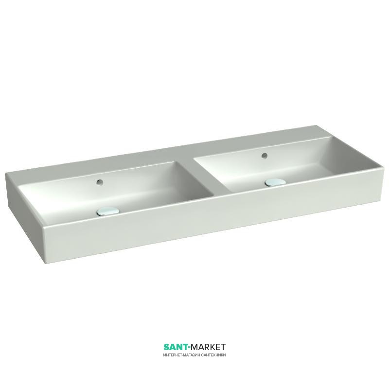 Раковина для ванної підвісна подвійна Catalano Premium 150х50 см без відп. під змішувач біла 115VP00