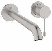 Змішувач для раковини одноважеля настінний Grohe колекція Essence (винос 230 мм) суперсталь 19967DC1