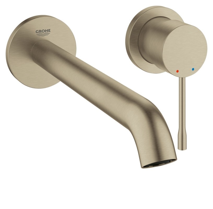 Змішувач для раковини одноважеля настінний Grohe колекція Essence (винос 230 мм) нікель 19967EN1