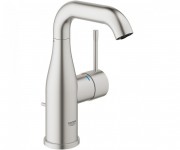 Змішувач для раковини одноважеля з донним клапаном Grohe колекція Essence суперсталь 23462DC1