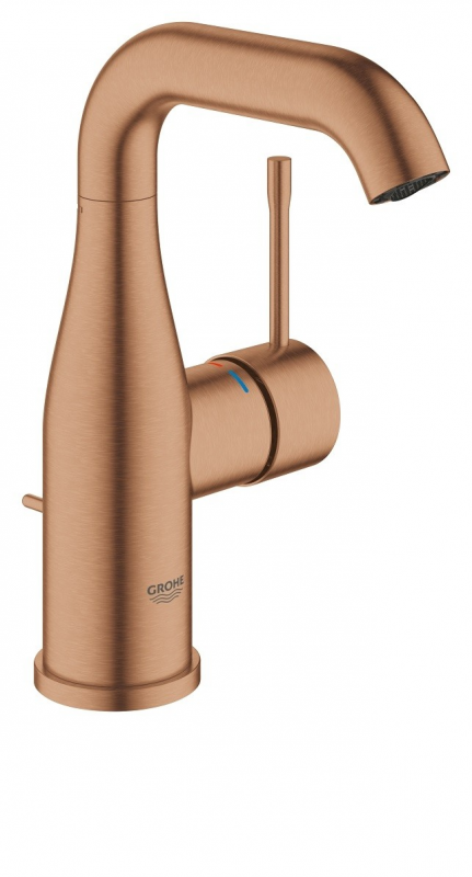 Смеситель для раковины однорычажный с донным клапаном Grohe коллекция Essence матовый теплый закат 23462DL1