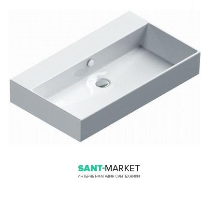 Раковина для ванной подвесная Catalano Premium 80х47 см без отв. под смеситель белая 180VP00
