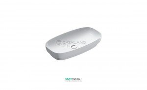 Раковина для ванной настольная или полувстраиваемая Catalano Green LUX 75х40 см без отв. под смеситель  белая 175AGRLX00