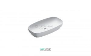 Раковина для ванной настольная или полувстраиваемая Catalano Green LUX  75х40 см без отв. под смеситель белая матовая 175AGRLXBM