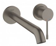 Смеситель для раковины однорычажный настенный Grohe коллекция Essence (вынос 230 мм) матовый графит 19967AL1