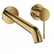 Смеситель для раковины однорычажный настенный Grohe коллекция Essence (вынос 230 мм) солнечный восход 19967GL1