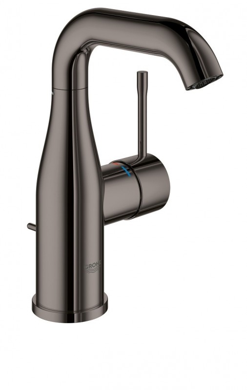 Смеситель для раковины однорычажный с донным клапаном Grohe коллекция Essence графит 23462A01