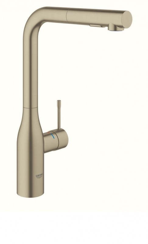 Змішувач для кухні з висувною лійкою Grohe Essence змішувач матовий нікель 30270EN0