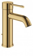 Смеситель для раковины однорычажный Grohe коллекция Essence с донным клапаном солнечный восход 23589GL1