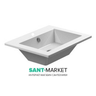 Раковина для ванной подвесная Catalano Star 50х45 см без отв. под смеситель  белая 158ST00