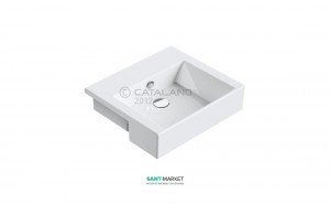 Раковина для ванної полувстраіваемие Catalano PREMIUM 55х47 см біла 1LSVP00