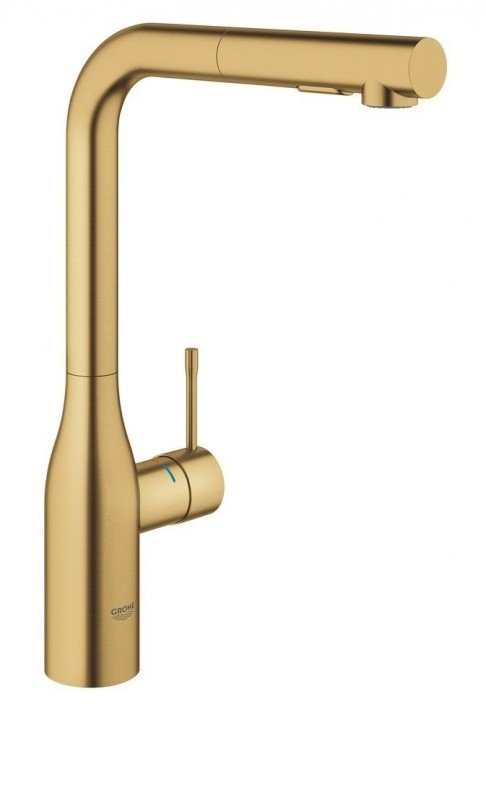 Змішувач для кухні з висувною лійкою Grohe Essence змішувач матовий прохолодний схід 30270GN0