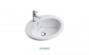 Раковина для ванної накладна Catalano Zero 57x47x20 см біла 1INZE00