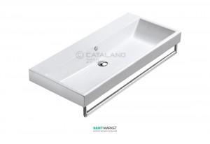 Раковина для ванной подвесная Catalano Zero 100х50 см без отв. под смеситель белая 110ZE00