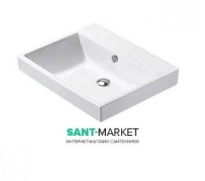 Раковина для ванной накладная Catalano Zero 60х50 см без отв. под смеситель белая 16QZE00