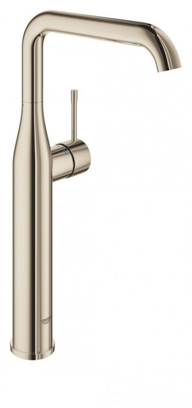 Змішувач для раковини одноважеля високий Grohe Essence свободностоящий полірований нікель 32901BE1