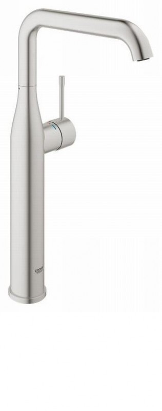 Смеситель для раковины однорычажный высокий Grohe Essence свободностоящий суперсталь 32901DC1