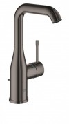 Смеситель для раковины однорычажный с донным клапаном Grohe Essence графит 32628A01