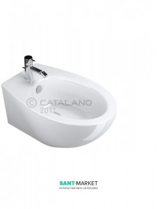 Біде підвісне Catalano VELIS 1 відп. під змішувач біле 37х57 см 1BSVL00