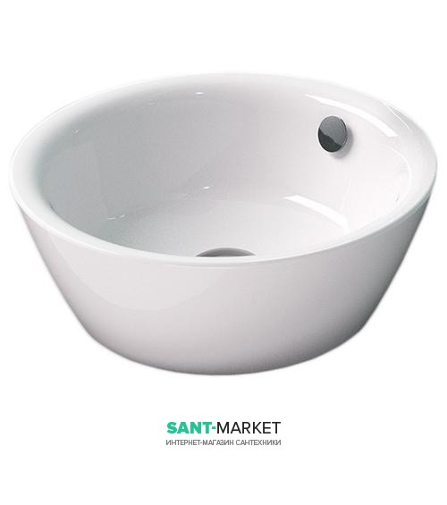 Раковина для ванної накладна на стільницю Catalano VELIS діаметром 42 см без відп. під змішувач біла 142VLN00 (142VL00)