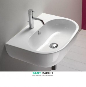 Раковина для ванной подвесная Catalano SFERA 60х45 см 1 отв. под смеситель белая 160C300