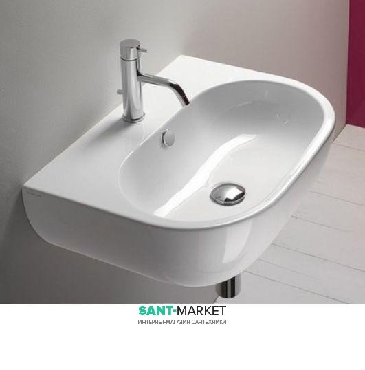 Раковина для ванной подвесная Catalano SFERA 60х45 см 1 отв. под смеситель белая 160C300