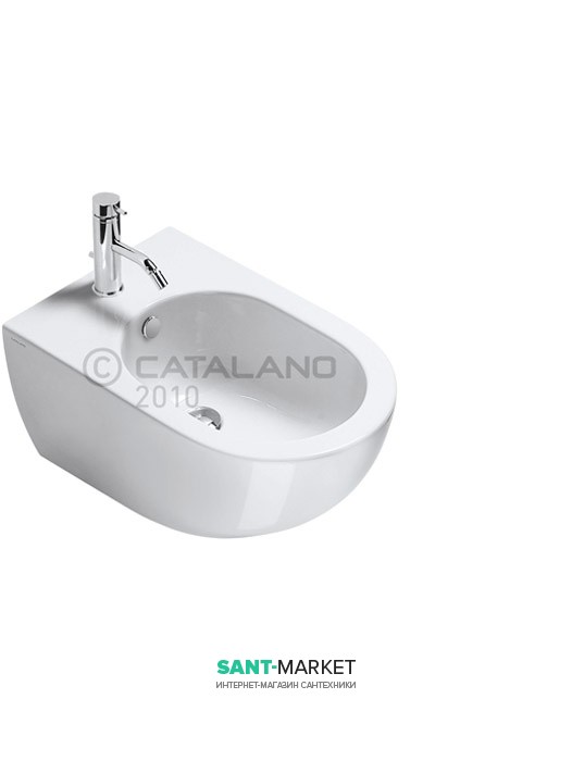 Біде підвісне Catalano SFERA 1 відп. під змішувач біле матове 35х54 см 1BSF54BM