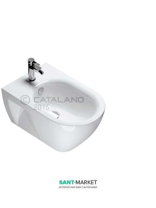 Біде підвісне Catalano SFERA ECO 1 відп. під змішувач біле 35х54 см 1BSF54ECO00