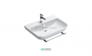 Раковина для ванной подвесная Catalano SFERA 65х48 см 1 отв. под смеситель белая 165BSF00