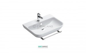 Раковина для ванної підвісна Catalano SFERA 65х48 см 1 відп. під змішувач біла 165BSF00