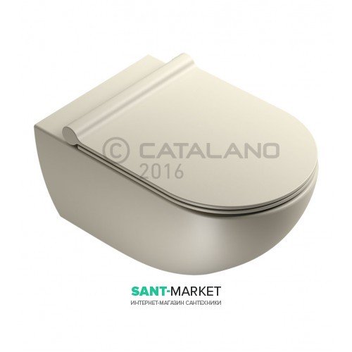Унитаз подвесной безободковый Catalano SFERA 35х54 см серый матовый 1VSF54RGS