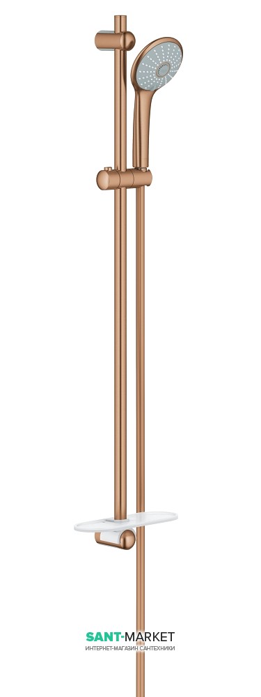 Душевой гарнитур со штангой Grohe коллекция Euphoria с мыльницей матовый теплый закат 27226DL1