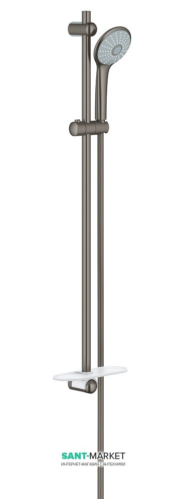 Душевой гарнитур со штангой Grohe коллекция Euphoria с мыльницей матовый графит 27226AL1