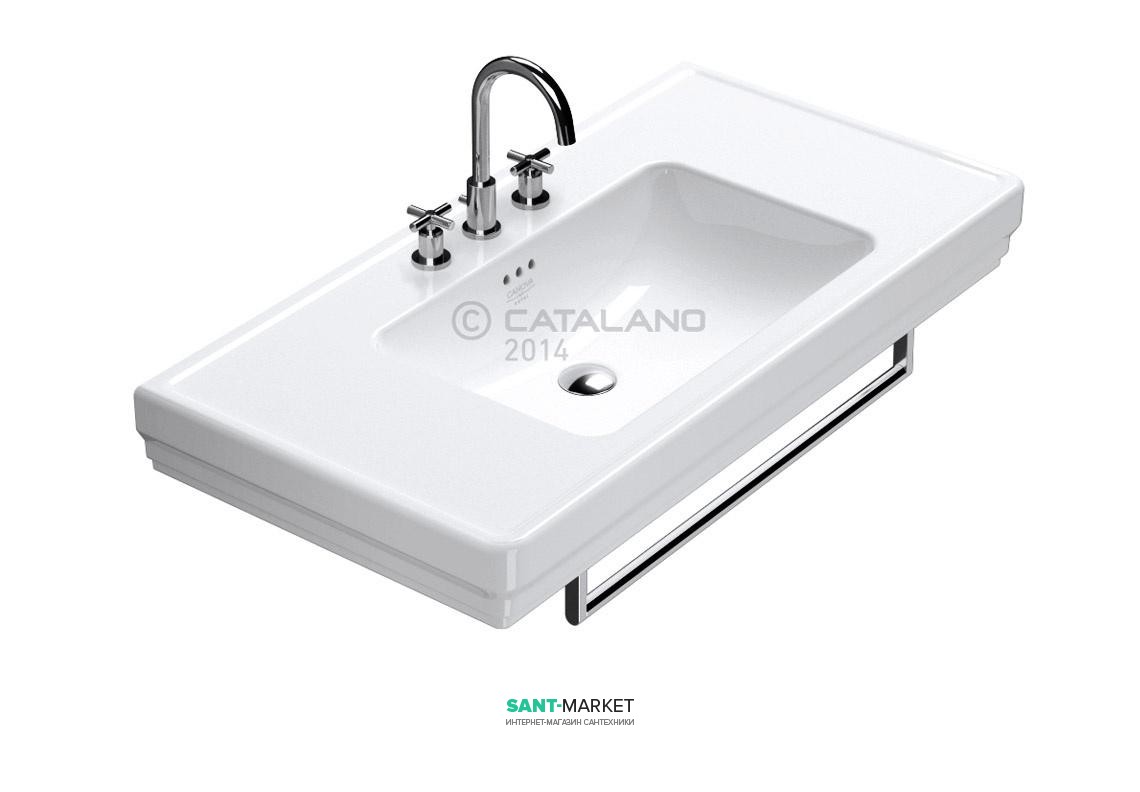Раковина для ванної підвісна Catalano Canova Royal 105x54 см 1 відп. під змішувач біла 1105CV00
