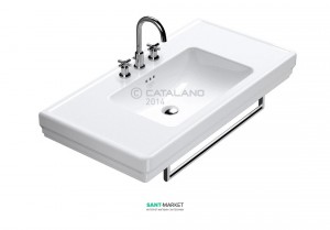 Раковина для ванной подвесная Catalano Canova Royal 105x54 см 1 отв. под смеситель  белая 1105CV00