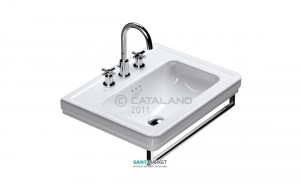 Раковина для ванної підвісна Catalano Canova Royal 75x50 см 1 відп. під змішувач біла 175CV00
