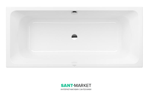 Ванна акриловая прямоугольная Villeroy&Boch коллекция Avento Duo 180x80х44 белая UBA180AVN2V-01