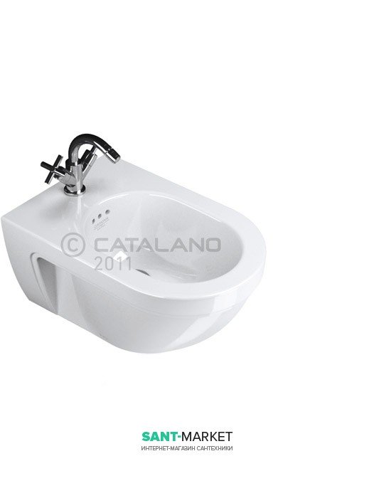 Биде подвесное Catalano CANOVA ROYAL 36х55 см 1 отв. под смеситель белое 1BSCRN00